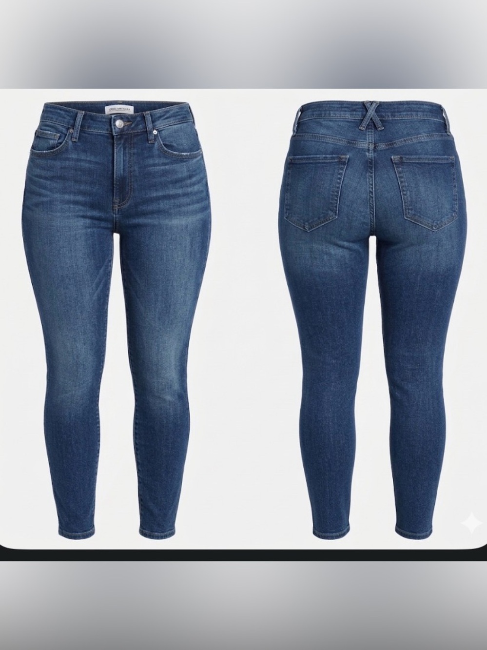 Good American Good Legs Skinny Jeans Medium Wash High Rise Size 6/28